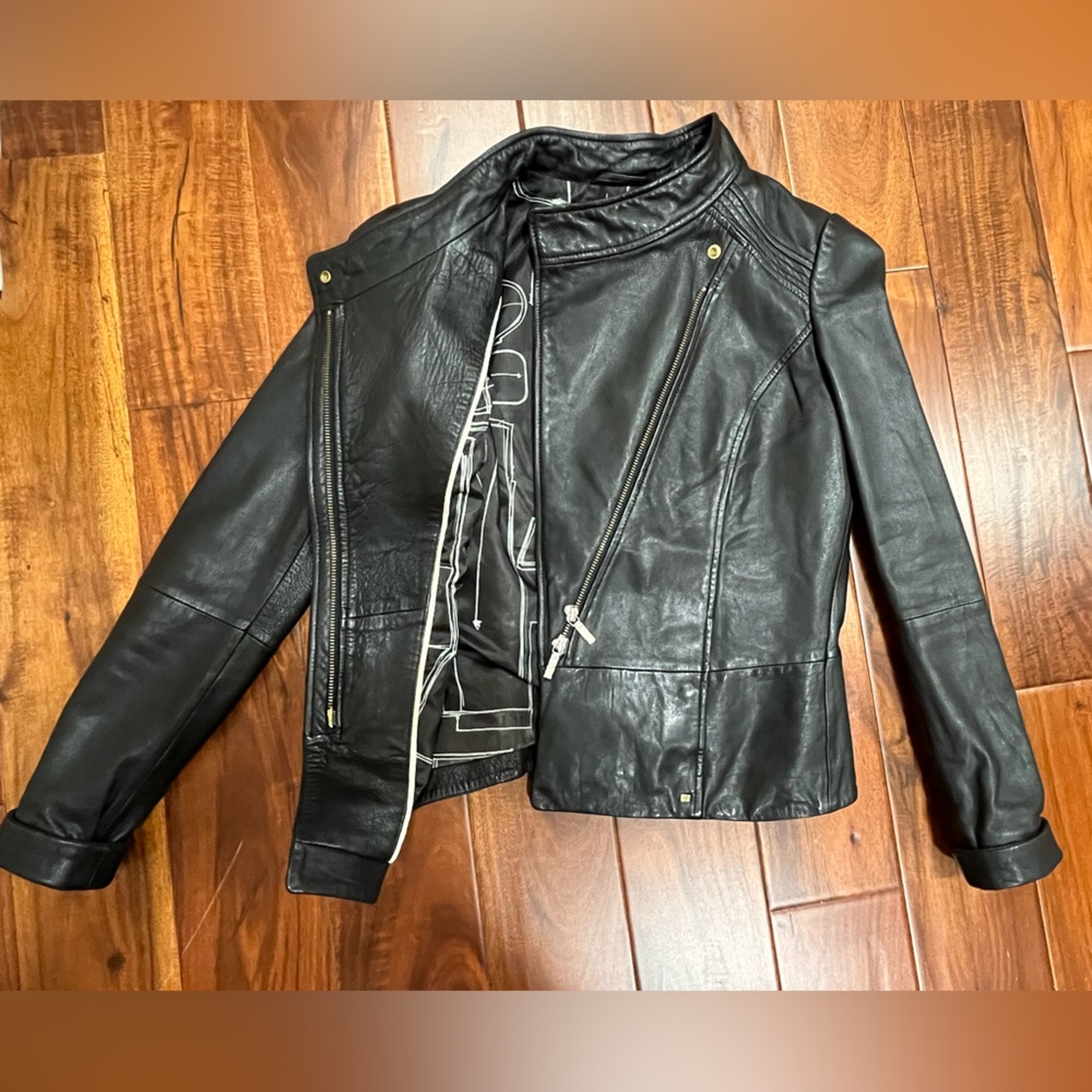 Genuine leather boss jacket size S